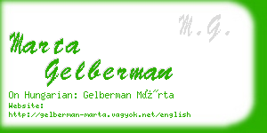 marta gelberman business card